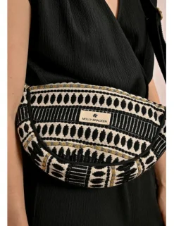 Bandolera con estampado y asa grande