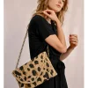 Bandolera de rafia estampado animal