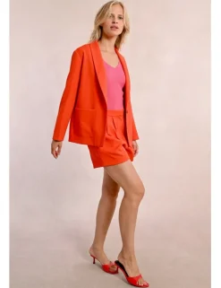 Blazer de manga larga con cuello y solapa