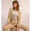Blazer de manga larga con cuello y solapa
