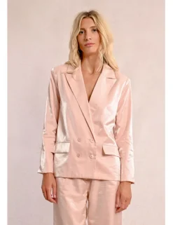 Blazer de manga larga con cuello y solapa