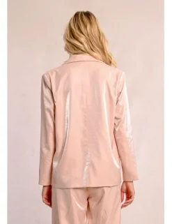 Blazer de manga larga con cuello y solapa