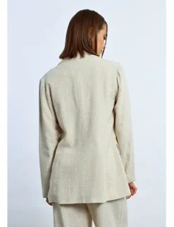 Blazer de manga larga con cuello y solapa