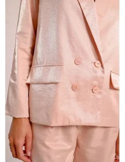 Blazer de manga larga con cuello y solapa