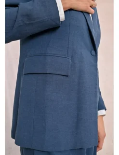 Blazer de manga larga con cuello y solapa