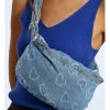 Bolso - Riñonera vaquero detalle corazones