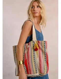 Bolso bordado multicolor