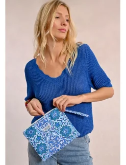 Bolso de mano con estampado