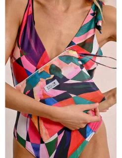 Bolso de mano con estampado