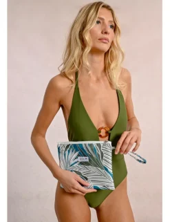 Bolso de mano con estampado