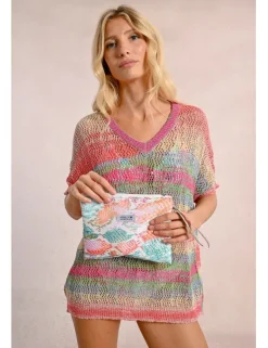 Bolso de mano con estampado