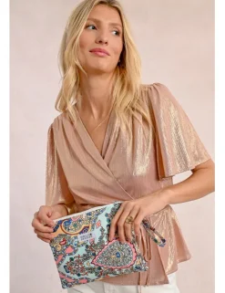 Bolso de mano con estampado