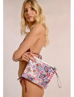 Bolso de mano con estampado