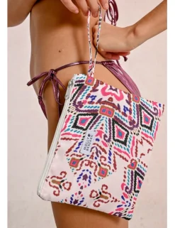 Bolso de mano con estampado