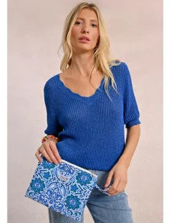 Bolso de mano con estampado