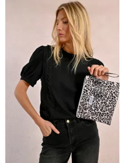 Bolso de mano con estampado