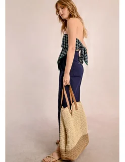 Bolso de rafia trenzada