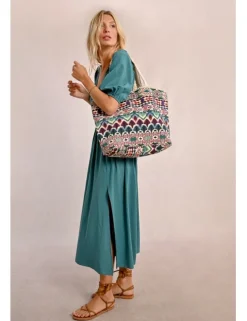 Bolso grande estampado fantasía