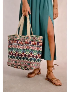 Bolso grande estampado fantasía