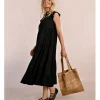 Bolso shopper de rafia detalle flores