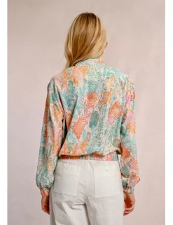 Bomber de manga larga con estampado