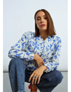 Bomber de manga larga estampado floral
