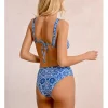 Braguita de bikini ancha con estampado