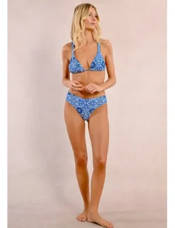Braguita de bikini ancha con estampado