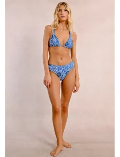 Braguita de bikini ancha con estampado