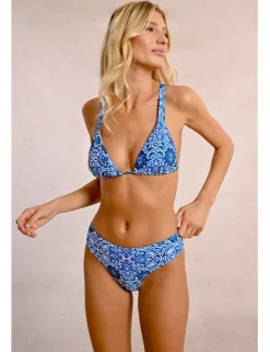 Braguita de bikini ancha con estampado