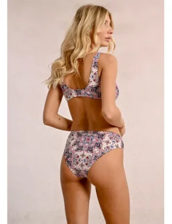 Braguita de bikini ancha con estampado