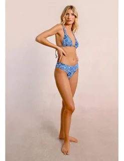 Braguita de bikini ancha con estampado
