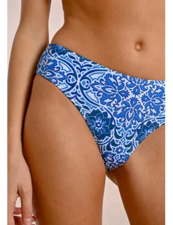 Braguita de bikini ancha con estampado