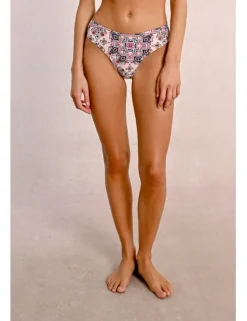 Braguita de bikini ancha con estampado