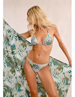 Braguita de bikini con estampado y lazada