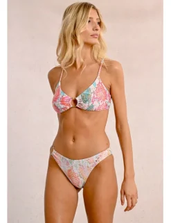 Braguita de bikini con estampado y hebilla