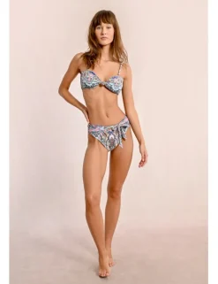 Braguita de bikini con estampado y lazada