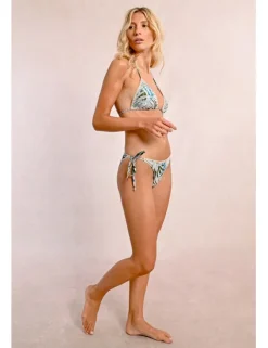 Braguita de bikini con estampado y lazada