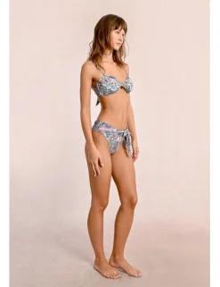 Braguita de bikini con estampado y lazada