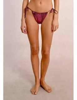 Braguita de bikini con lazada en tejido brillante