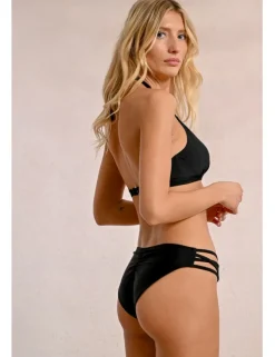 Braguita de bikini lisa con detalles en los laterales