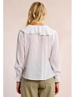 Camisa de manga larga con volantes
