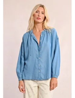 Camisa de manga larga efecto vaquero