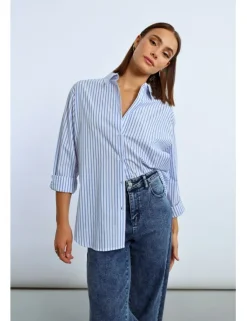 Camisa de manga larga estampado rayas