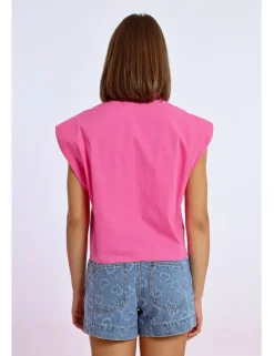 Camisa de manga mariposa con lazada