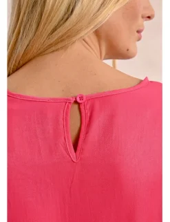 Camiseta de manga corta con volantes