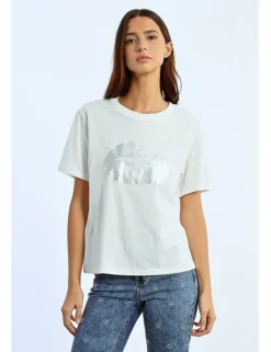 Camiseta de manga corta con estampado frontal