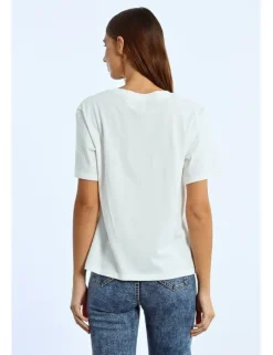 Camiseta de manga corta con estampado frontal