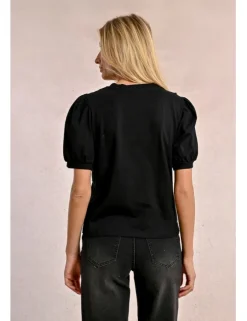 Camiseta de manga corta detalle volantes