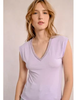 Camiseta de manga corta detalle ribete